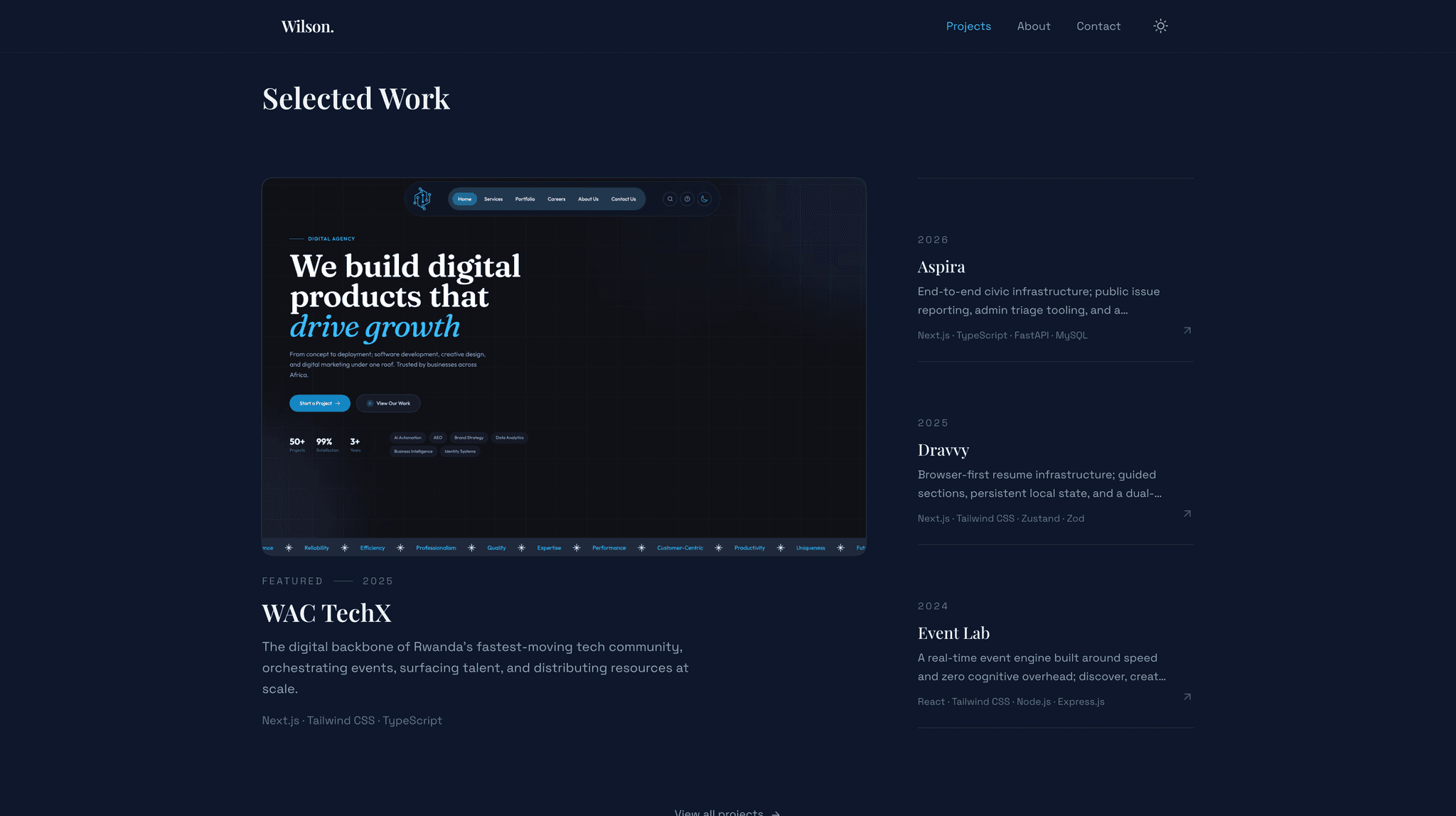 Wilsonn.tech | Personal Portfolio screenshot 2