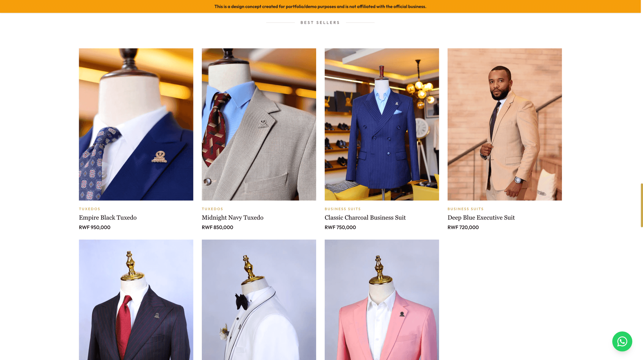 Empire Menswear | Bespoke Tailoring screenshot 2