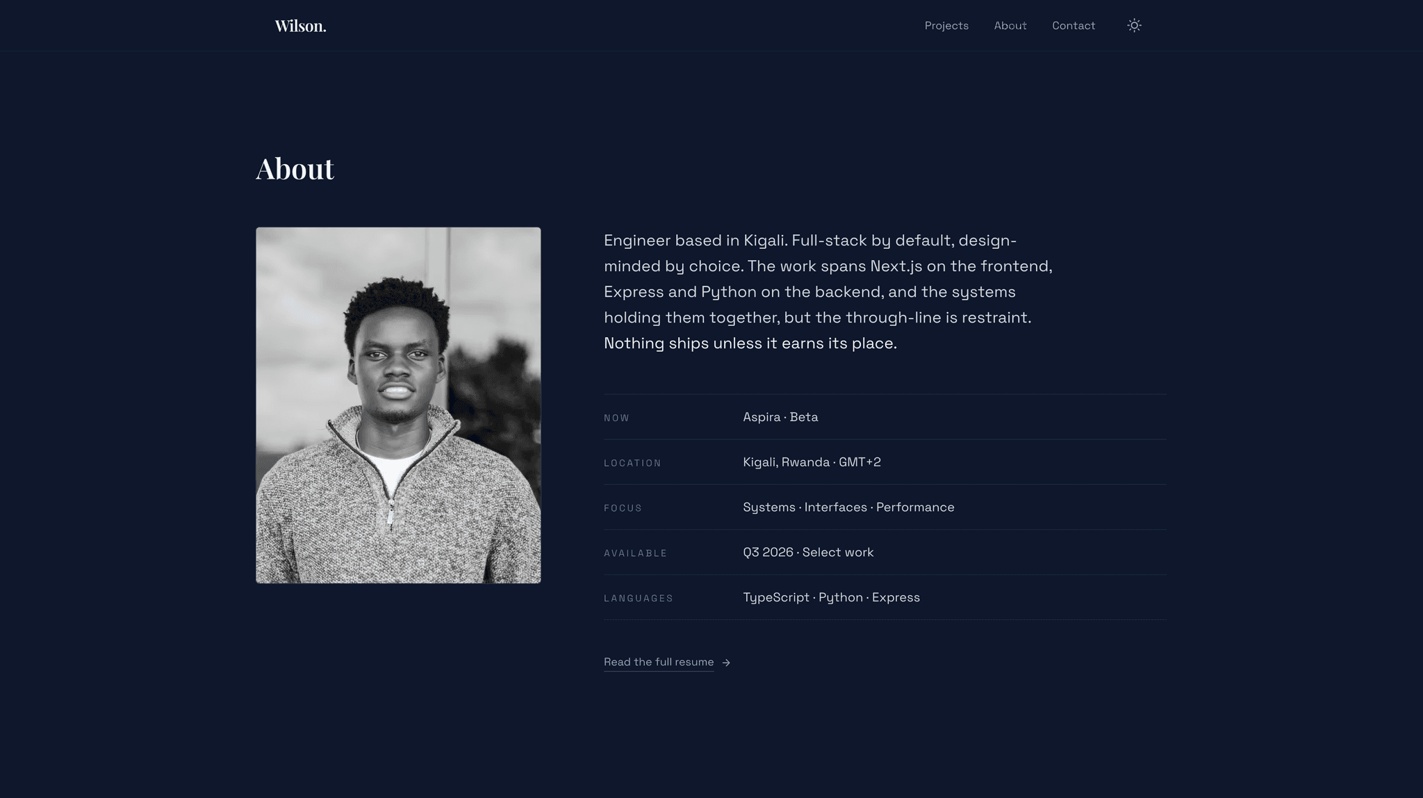 Wilsonn.tech | Personal Portfolio screenshot 3