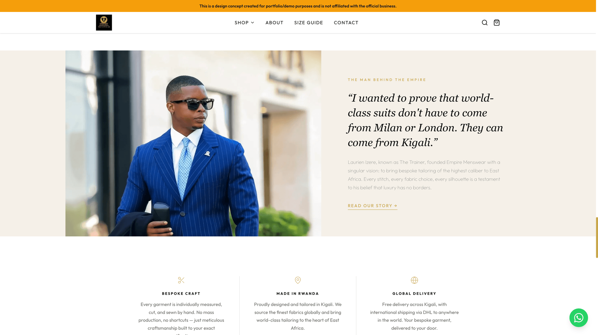 Empire Menswear | Bespoke Tailoring screenshot 3