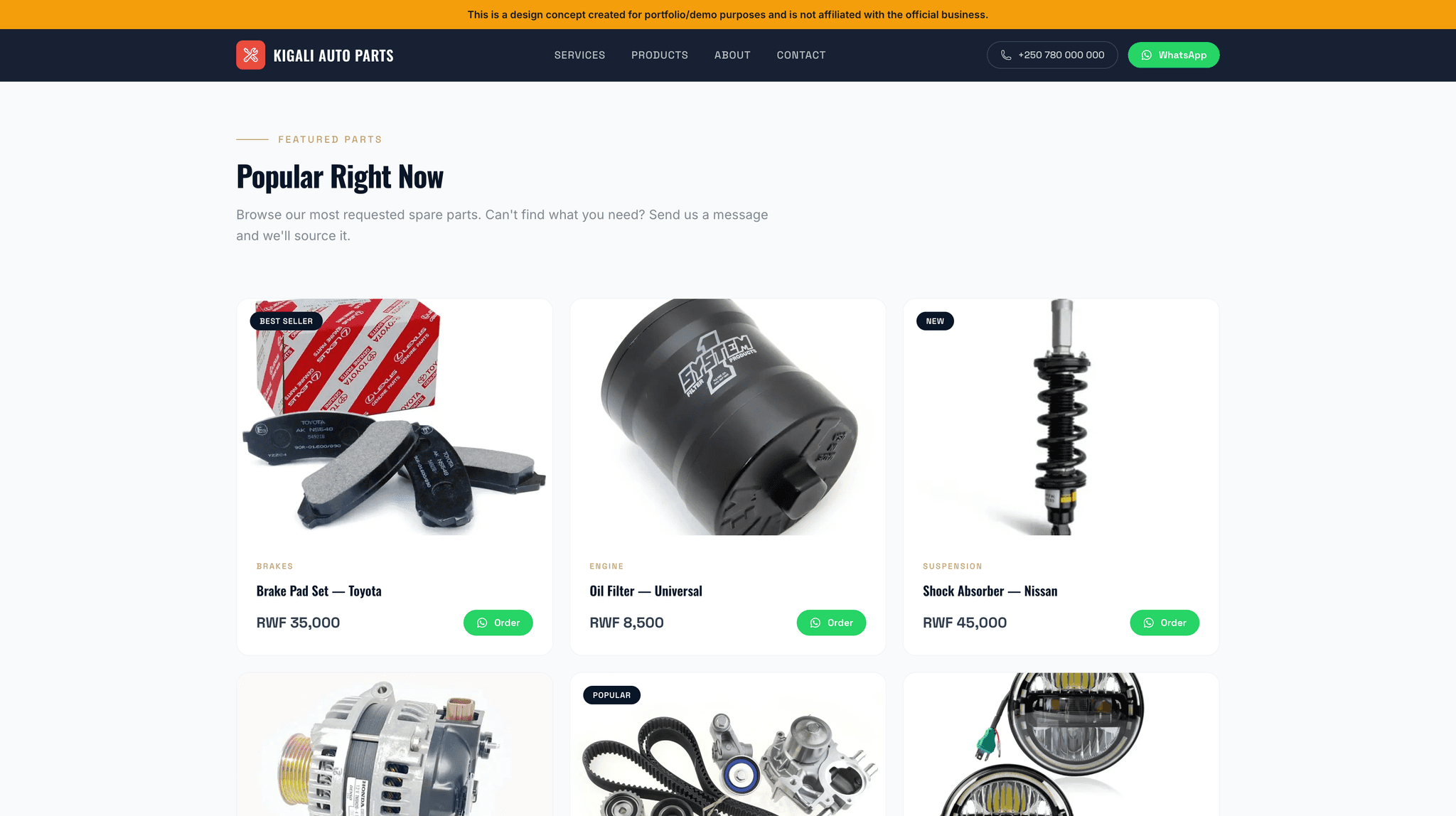 Kigali Auto Parts | Genuine Spare Parts screenshot 4