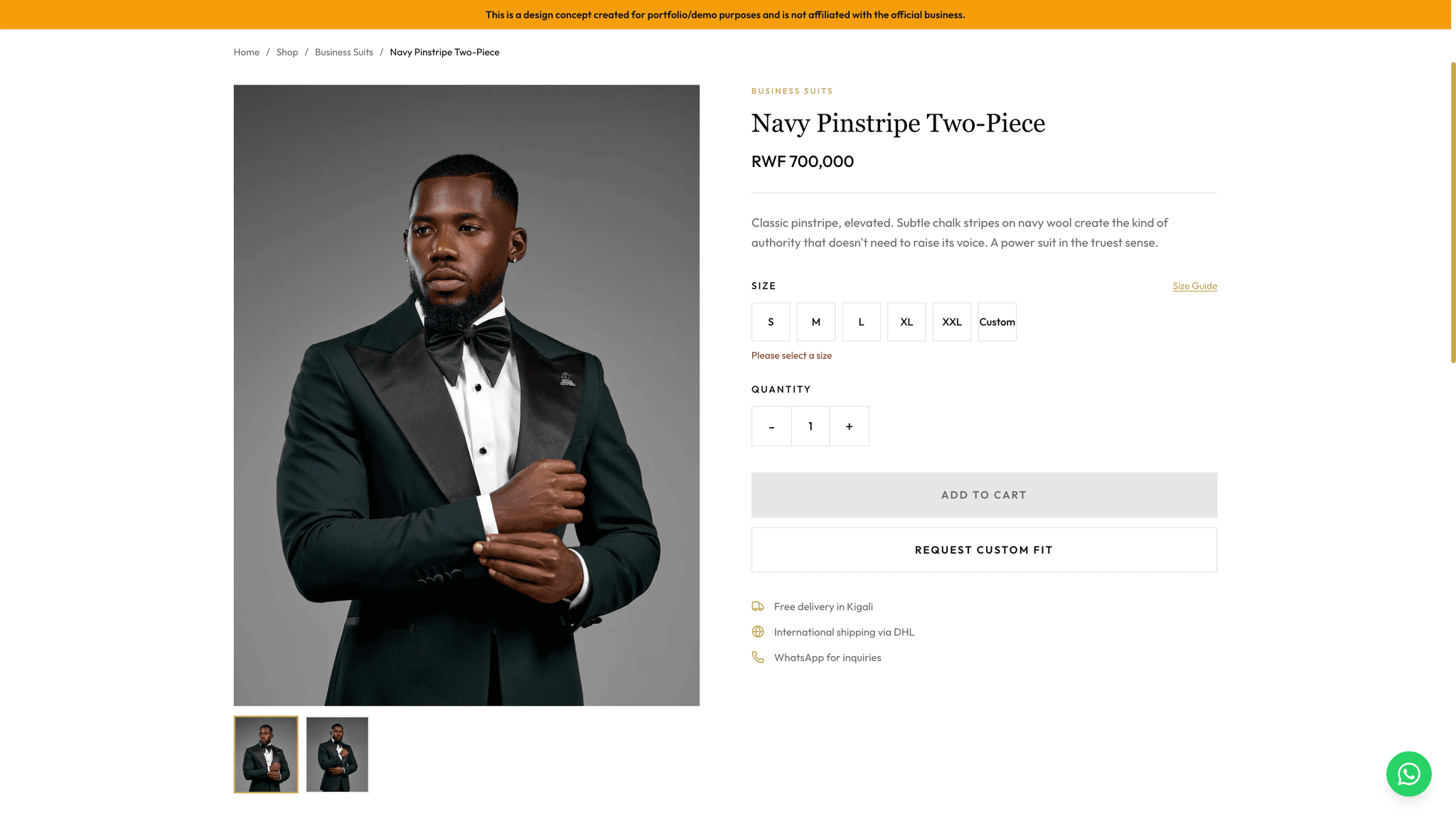 Empire Menswear | Bespoke Tailoring screenshot 5